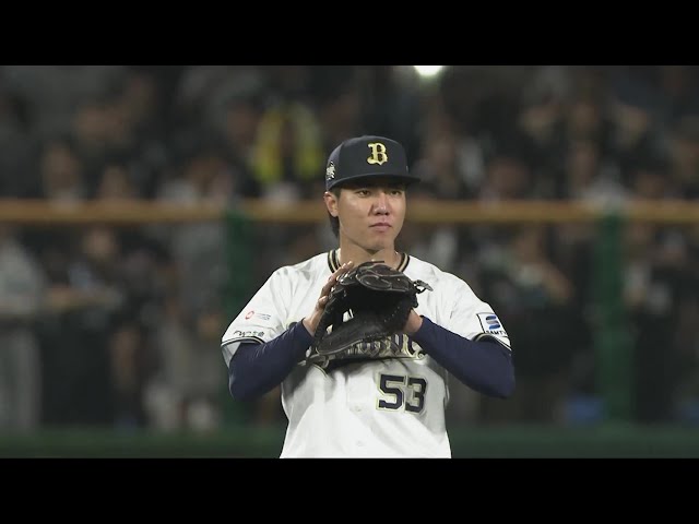 【3回表】地元を沸かす好プレー!! バファローズ・宜保翔 難しい打球を捌いてダブルプレー!!  2024年5月14日 オリックス・バファローズ 対 千葉ロッテマリーンズ