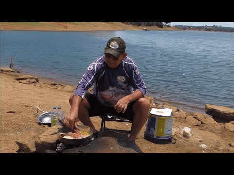 PESCARIA COM PEIXE FRITO EM FAMA SUL DE MG