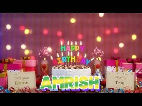 AMRISH Happy Birthday Song with Names 🌟 Happy Birthday to You