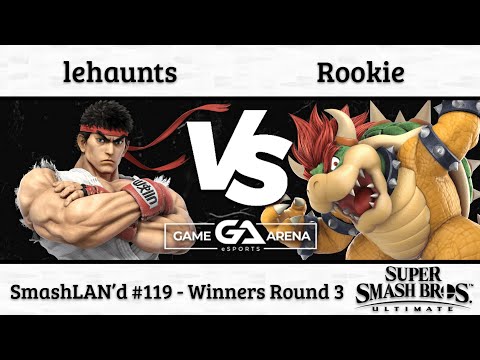 SmashLAN'd 119: lehaunts (Ryu) vs. Rookie (Bowser) - Winners Round 3
