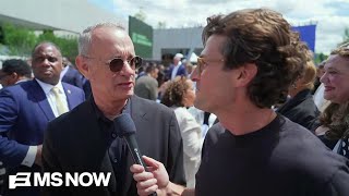Tom Hanks tells MS NOW: 'This is about the work that continues every single day'
