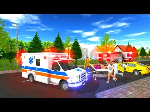 city ambulance Emergency Rescue simulator 2020-city rescue van driver-android gameplay