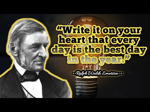 Quotes Ralph Waldo Emerson || “Write it on your heart that every day is the best day in the year.”