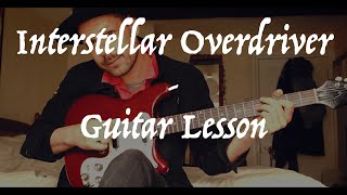 Interstellar Overdrive - Guitar LESSON / Tutorial - Pink Floyd