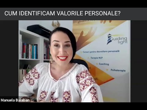Cum ne identificam valorile personale?
