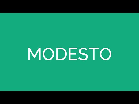 How To Pronounce Modesto In American Accent