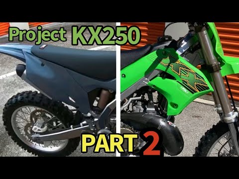 KX250 2STROKE BUILD - Part 2 - Carburetor Cleaning - Restyle Kit - Build - First Ride