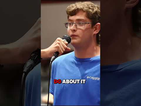 Awkward Conservative College student debates Myron Gaines