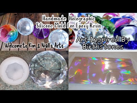 Handmade Holographic Silicone Mold for Epoxy Resin Episode 1 - Glass Diamond Crystal Prism Ornament