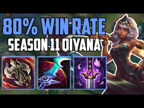 80% Win Rate With Qiyana in Season 11 - (Diamond 1/Master Elo)