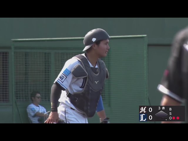 【みやざきPL】ライオンズ・龍山暖 素早い打球処理と矢のような送球でダブルプレーを完成させる!! 2025年10月17日 埼玉西武ライオンズ 対 千葉ロッテマリーンズ