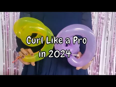 CURL Like a Pro in 2024 | How to Curl a Balloon | Curly Balloon Twisting Tutorial