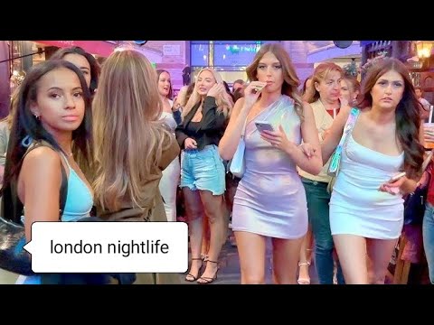 🇬🇧London's City Nightlife |Summer Night in Central London February 2024 | London Night Walk 4K HDR