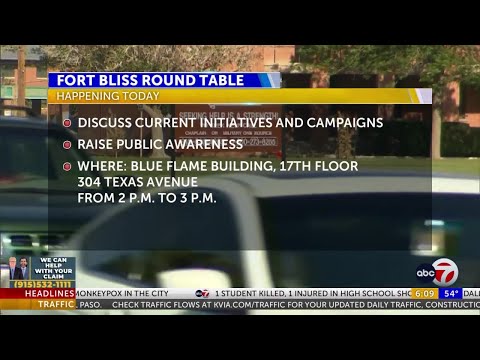 1st Armored Division and Fort Bliss Roundtable