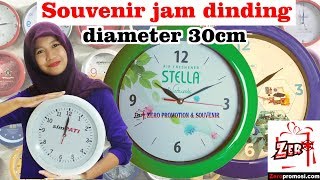 Review Souvenir jam dinding diameter 30cm