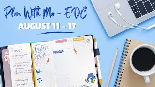 Plan With Me // Plans by Just Scribble B6 Planner [August 11-17] with Pipsticks & Happy Planner