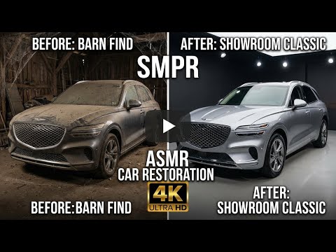 Thumbnail for ASMR Car Restoration 2023 Genesis GV70 Savile Silver Barn Find Full Restoration From Rusty by Nota, SUV, Car