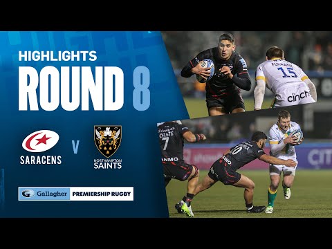 Saracens v Northampton - HIGHLIGHTS | Hard-Fought Defensive Battles! | Gallagher Premiership 2023/24