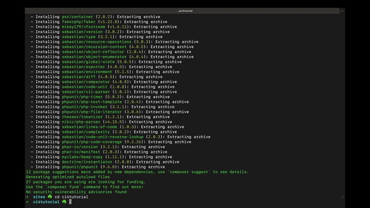 CodeIgniter 4 Tutorial | Part 1 Installation