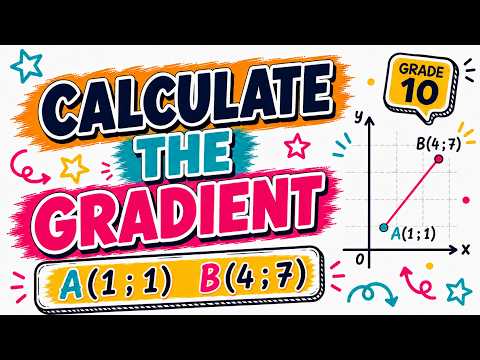 Gradient of a Straight Line | y = mx + c | Grade 10 Maths | CAPS