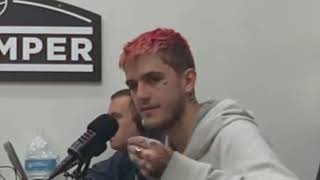 Lil Peep smokes a blunt on Podcast  - No Jumper Highlights