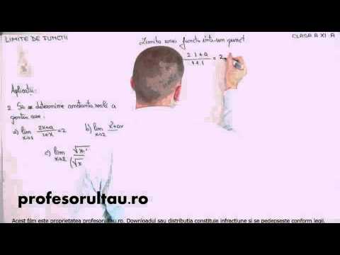 03   cls11   Limite de functii   limita unei functii intr un punct   aplicatii   partea 2
