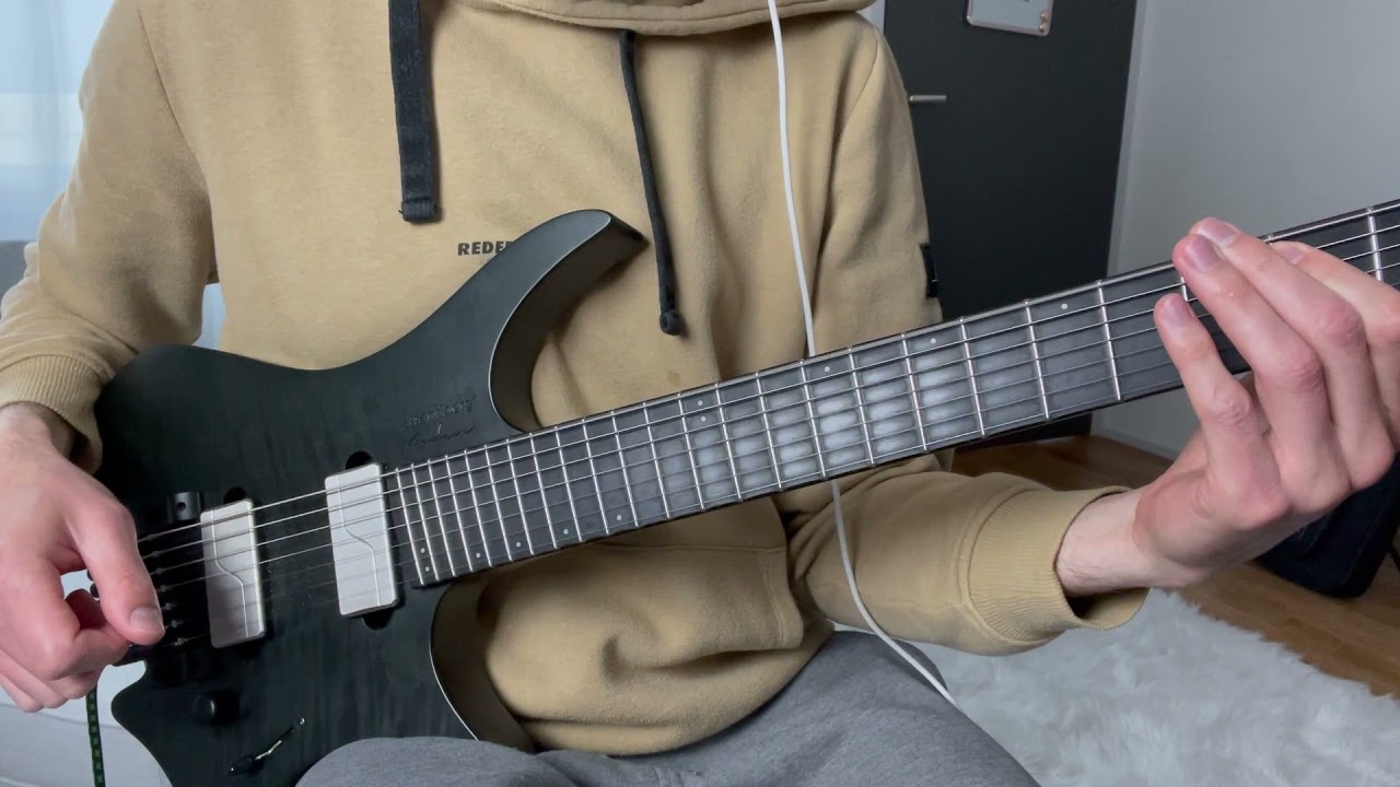 Roberto Barlocci playing the Nightfall intro riff on electric guitar