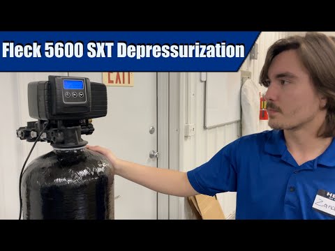 How to Depressurize a Fleck 5600 SXT Control Valve