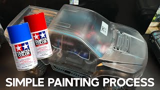 Simple RC Body Shell Painting Tips & Tricks! How To: Spray Paint Proline Ford Raptor 2017 Crawler