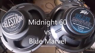 Video thumbnail for Peavey Classic 30 speaker challenge : Celestion Midnight 60 vs Blue Marvel by Dave Stadel