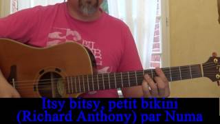 Itsy bitsy, petit bikini (Dalida, Richard Anthony, Johnny Hallyday, Dario Moreno) guitare cover