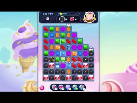 Candy Crush Saga - Level 595 - 3 Sugar Stars - No Boosters @dsplaying