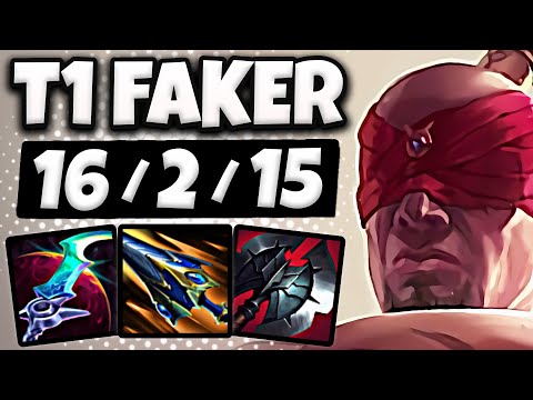 T1 Faker Lee Sin Jungle vs Graves - Patch 25.13 Ranked NA