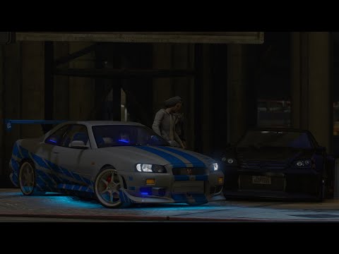 Street Race Nissan Skyline GT-R R34 2 Fast 2 Furious - NVE GTA 5