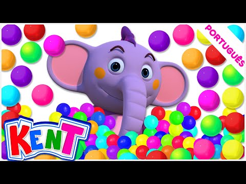 🔵 KENT O Elefante - Aprenda formas com Bolas | DESENHOS ANIMADOS para crianças