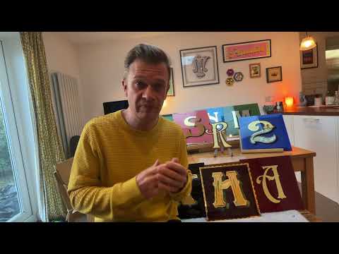 David A Smith.  52 hour Online Glass Gilding workshop