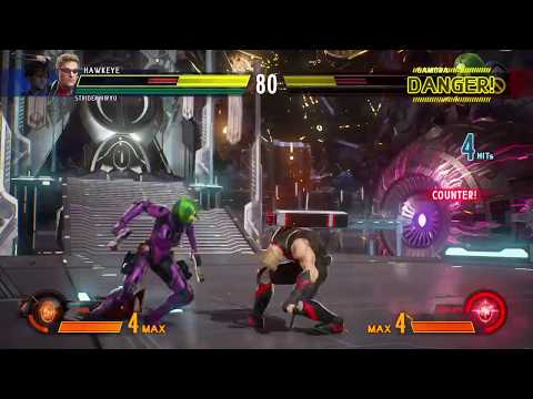 MARVEL VS. CAPCOM: INFINITE - Strider & Hawkeye VS X & Gamora