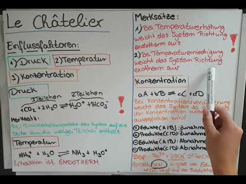 Prinzip von Le Châtelier - Chemisches Gleichgewicht - einfach erklärt