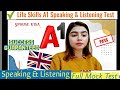 Life Skills A1 IELTS UKVI Spouse Visa Test Full Mock Test A1 Speaking And Listening Test 2024