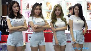 Which model is the most beautiful? Four beautiful maxim models - fancam - 사인사색 개성만점 맥심 모델
