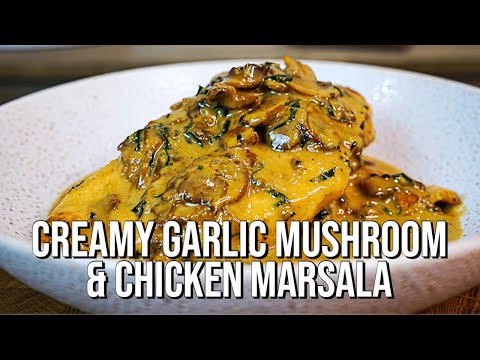 Creamy Garlic Mushroom Chicken Marsala | The Tastiest Recipe