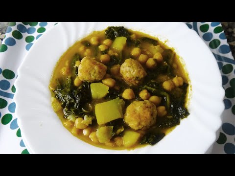 POTAJE DE GARBANZOS CON ESPINACAS Y BACALAO
