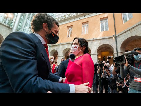 Pablo Casado interviene en la Real Casa de Correos tras la toma de posesión de Isabel Díaz Ayuso