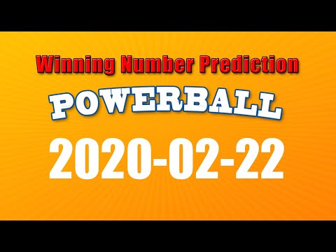 Winning numbers prediction for 2020-02-22|U.S. Powerball