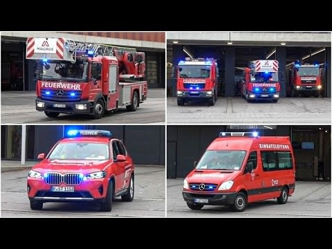 [❗ Doppel DLK und Wachausfahrt in zwei Richtungen ❗] 📟🚨 KdoW + Löschzug + 2. DLK | BF Regensburg