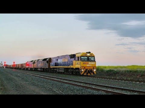 2MA5 Containers & Steel Wagons (22/10/2018) - PoathTV Australian Trains & Railways