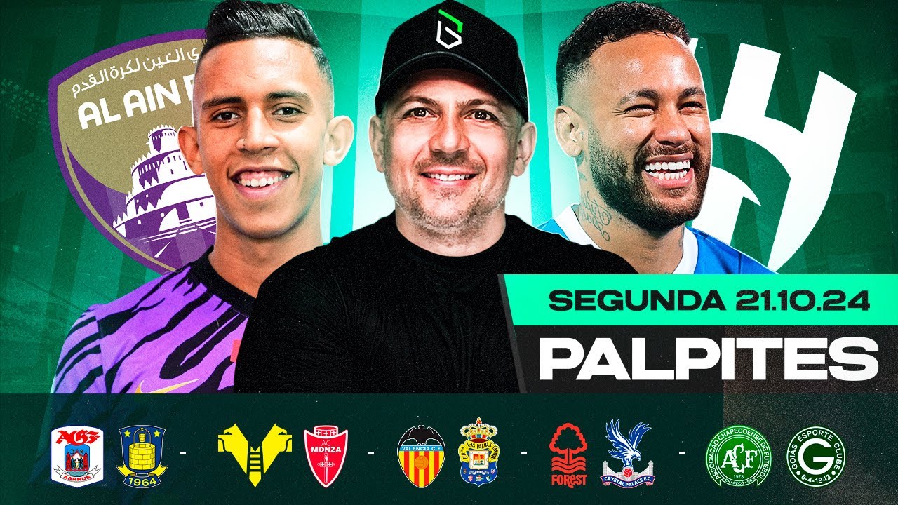 PALPITES DE FUTEBOL PARA HOJE 21 10 2024 (SEGUNDA-FEIRA) + BILHETE PRONTO | Boleiros Tips