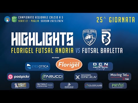 𝗛𝗶𝗴𝗵𝗹𝗶𝗴𝗵𝘁𝘀 - Florigel Futsal Andria - Futsal Barletta 1-2