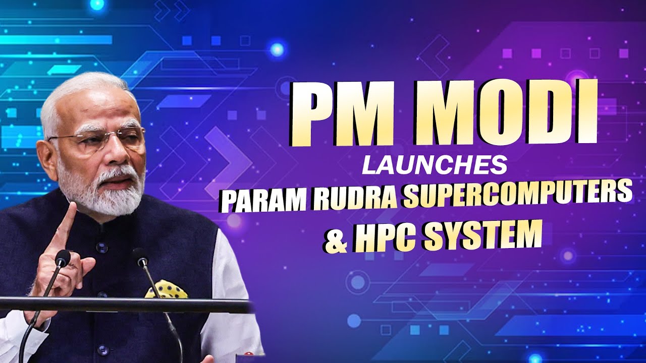 LIVE: PM Modi dedicates to nation 3 PARAM Rudra Supercomputers & High-Performance Computing system