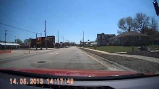 preview picture of video 'Montcello, Iowa southbound through town to US 151'